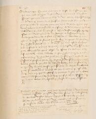 2 vues  - Bèze, Théodore de. Lettre à Marie d\'Alamont, épouse du pasteur Jean-Baptiste Rotan, dictée à Madame de Bèze, avec signature autographe de Théodore de Bèze.- Genève, 16/26 novembre 1589 (ouvre la visionneuse)