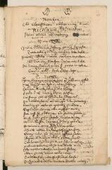 8 vues  - Pièce de vers latins autographe de Louis Tronchin pour Nicolas Jaquemot, modérateur, intitulée \'Noachus\'.- 3 ides d\'octobre [13 octobre] 1645 (ouvre la visionneuse)