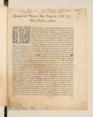 4 vues Lettre imprimée, avec cachet et adresse manuscrite aux Pasteurs de Genève.- 7/27 janvier 1641