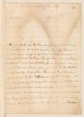 4 vues  - Roussilhon. Lettre signée à Louis Tronchin.- Lausanne, 10 janvier 1686 (ouvre la visionneuse)