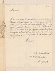 2 vues Kyburz, Abraham. Lettre autographe signée à Antoine Tronchin.- sans lieu 19 août 1721