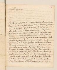 8 vues Magny, François. Lettre autographe signée à Louis Tronchin.- Petit-Saconnex, 31 janvier 1722