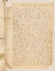 2 vues Minute d'une lettre [de la Classe de Lausanne aux ministres bernois].- Viviaci (Vevey), juin 1558