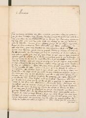 4 vues Merlat, Elie. Lettre autographe signée avec cachet à Jacques Ingrand.- Lausanne, 24 septembre 1699