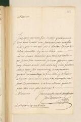 4 vues Clarmont, J[ea]n. Lettre autographe signée avec cachet à Louis [II] Tronchin.- Bordeaux, 24 août 1737