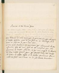 4 vues Trey, [Auguste] de, pasteur. Lettre signée sans adresse.- Berne, 16 juin 1737