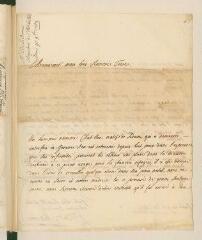 4 vues La Broue, Frédéric-Guillaume de. Lettre autographe signée avec cachet à Louis [II] Tronchin.- Paris, 9 octobre 1753