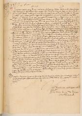 2 vues  - Copie d\'une lettre de [Jean] Le Noble de Grosmenil, contrôleur de Dieppe, à Théodore de Bèze.- Sedan, 24 octobre 1580 (ouvre la visionneuse)