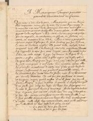 12 vues  - Pellisson, Paul. Copie d\'une lettre à Nicolas Fouquet, procureur général et surintendant des finances.- sans lieu, [entre 1653 et 1661] (ouvre la visionneuse)