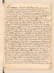 4 vues Meimin. Copie d'une lettre justificative à la Commission établie pour fait de religion à Berne.- Genève, 8 novembre 1698