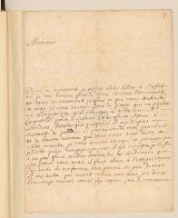 4 vues Abbadie. Lettre autographe signée à Jean-Alphonse Turrettini. - Oxford, 17 avril 1694