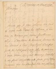 4 vues Allonne. Lettre autographe signée à Jean-Alphonse Turrettini. - Saint James, 20 août 1698