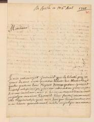 4 vues  - Bastie, C. Lettre autographe signée à Jean-Alphonse Turrettini. - Bâle, 8 avril 1700 (ouvre la visionneuse)