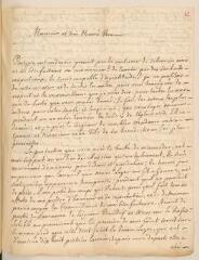 4 vues  - Appia, Claude. Lettre autographe signée à Jean-Alphonse Turrettini. - Villars, 10 janvier 1733 (ouvre la visionneuse)
