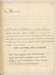 4 vues  - Chastain, dit Duparc. Lettre autographe signée à Jean-Alphonse Turrettini. - Pierrecize, 26 août 1698 (ouvre la visionneuse)