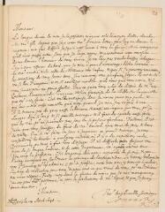 4 vues  - Conrart, Valentin. Lettre autographe signée au Pasteur Diodati. - Paris, 14 avril 1648 (ouvre la visionneuse)