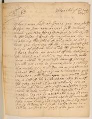 4 vues  - Cunningham, Alexander. Lettre autographe signée à Jean-Alphonse Turrettini. - Utrecht, 3 janvier 1706 (en anglais) (ouvre la visionneuse)
