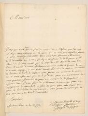 4 vues  - Coppet, Joseph. Lettre autographe signée à Jean-Alphonse Turrettini. - Château d\'Oex, 10 janvier 1704 (ouvre la visionneuse)