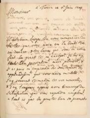 4 vues  - Hill. Lettre autographe signée à Jean-Alphonse Turrettini. - Turin, 4 juin 1704 (ouvre la visionneuse)