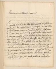 4 vues  - Hortin. Lettre autographe signée à Jean-Alphonse Turrettini. - Berne, 3 septembre 1722 (ouvre la visionneuse)