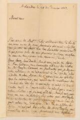 4 vues  - Des Maizaux [ou Des Maizeaux ?]. Lettre autographe signée à Jean-Alphonse Turrettini. - Londres, 28 janvier 1713 (ouvre la visionneuse)