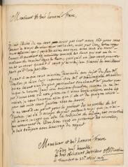 10 vues  - Matthieu, A. 3 lettres autographes signées à Jean-Alphonse Turrettini. - Francfort, 22 avril 1717 - 20 décembre 1735 (ouvre la visionneuse)
