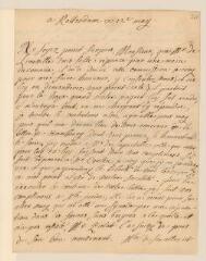 4 vues  - Montigny, l\'aînée. Lettre autographe signée à Jean-Alphonse Turrettini. - Rotterdam, 12 mai [sans année] (ouvre la visionneuse)
