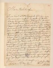 2 vues  - Stouppe, [Jean-Baptiste ?]. Lettre autographe signée à Jean-Alphonse Turrettini. - Londres, 17/27 mai 1695 (ouvre la visionneuse)