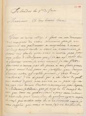 4 vues  - Wickart, J. Lettre autographe signée à Jean-Alphonse Turrettini. - Londres, 5 juin [sans année] (ouvre la visionneuse)