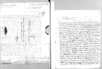 3 vues  - Carrard, O[ctave F. Louis] (frère de Benjamin). Lettre autographe signée à Jacob Vernes. - Orbe, 16 novembre 1749 (ouvre la visionneuse)