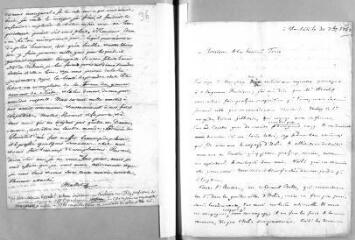 6 vues  - Vernet, Jacob. 2 lettres autographes signées à Jacob Vernes. - Chambeisi [?] et sans lieu, 30 septembre 1757 - 19 janvier 1768 (ouvre la visionneuse)