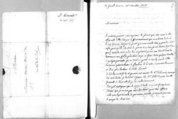 3 vues  - Roustan, A[ntoine]-J[acques]. Lettre autographe signée à Jacob Vernes. - Grand-Cour, 26 octobre 1757 (ouvre la visionneuse)