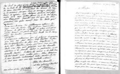 6 vues  - Seigneux de Correvon, [Gabriel de]. Lettre autographe signée et copie à Jacob Vernes. - Lausanne, 27 janvier 1760 - 13 avril 1764 (ouvre la visionneuse)