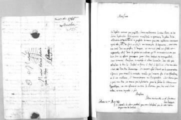 4 vues Heidegger. 2 lettres autographes signées à Jacob Vernes. - Soleure, Zurich, 7-20 mars 1767