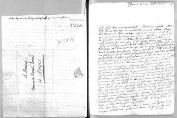 3 vues  - Ostervald, [Elizabeth], née Pury (femme de Ferdinand). Lettre autographe signée à Jacob Vernes. - Concise, 11 juillet 1783 (ouvre la visionneuse)