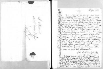 2 vues  - Prevost, Jacob François. Lettre autographe signée à Jacob Vernes. - Sans lieu, 8 novembre 1783 (ouvre la visionneuse)