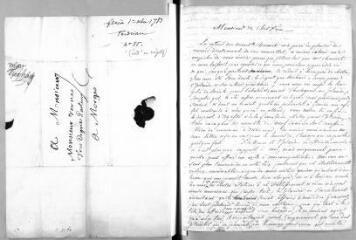 3 vues  - Gasc, [Esaïe]. Lettre autographe signée à Jacob Vernes. - Neufchatel [Neuchâtel], 6 décembre 1783 (ouvre la visionneuse)