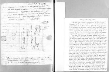 3 vues  - Chapuis, A. Lettre autographe signée à Jacob Vernes. - Bougy, 24 [-25] mai 1784 (ouvre la visionneuse)