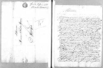 3 vues Beurlin. Lettre autographe signée à Jacob Vernes. - Genève, 3 juillet 1784 (Annexe : 1 lettre de Beurlin, Beausire et Compagnie)