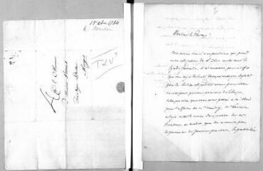 4 vues  - Binet, Gabriel (notaire, 1757-1835, fils de Jean). Lettre autographe signée à Jacob Vernes. - Genève, 21 décembre 1784 (ouvre la visionneuse)