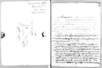 3 vues  - Chiron, [Jean-Abraham] (ministre). Lettre autographe signée à Jacob Vernes. - Sans lieu ni date [1772-1773 ?] (ouvre la visionneuse)