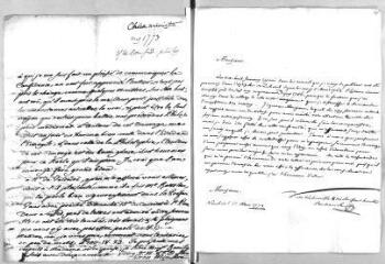 8 vues  - Bertrand, [Jean Elie]. 3 lettres autographes signées à Jacob Vernes. - Neuchâtel, 20 [ou 26 ?] mai 1773 (ouvre la visionneuse)