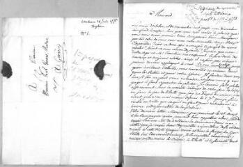 3 vues  - Seigneux de Correvon, [Gabriel de]. Lettre autographe signée à Jacob Vernes. - Sans lieu ni date, [1771-1775] (ouvre la visionneuse)