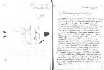 3 vues  - Le Royer, Augustin (1729-1815). Lettre autographe signée à Jacob Vernes. - Genève, 12 janvier 1785 (ouvre la visionneuse)
