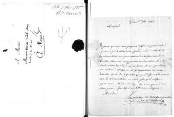 3 vues  - Ducloux, Léonard André. Lettre autographe signée à Jacob Vernes. - Genève, 6 septembre 1785 (ouvre la visionneuse)