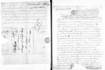 2 vues  - Chauvet, P[ier]re. Lettre autographe signée à Jacob Vernes. - Genève, 9 novembre [1785 ?] (ouvre la visionneuse)