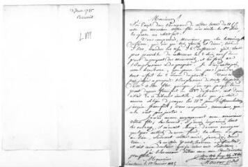 5 vues  - Mourer, cadet. 2 lettres autographes signées à Jacob Vernes. - Lausanne, sans lieu, 13 janvier 1785 - 26 septembre 1786 (ouvre la visionneuse)