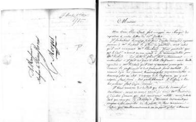 3 vues  - Vieusseux, P[ierre]-F[rançois]. Lettre autographe signée à Jacob Vernes. - Sans lieu ni date [1785 ?] (ouvre la visionneuse)