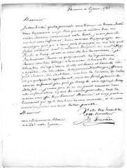 3 vues  - Durade, J[ea]n. Lettre autographe signée à Jacob Vernes. - Bienne, 6 janvier 1785 (ouvre la visionneuse)