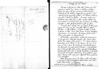 4 vues  - Chapuis, A. 2 lettres autographes signées à Jacob Vernes. - Bougy, 9 novembre 1786 - 24 novembre 1787 (ouvre la visionneuse)